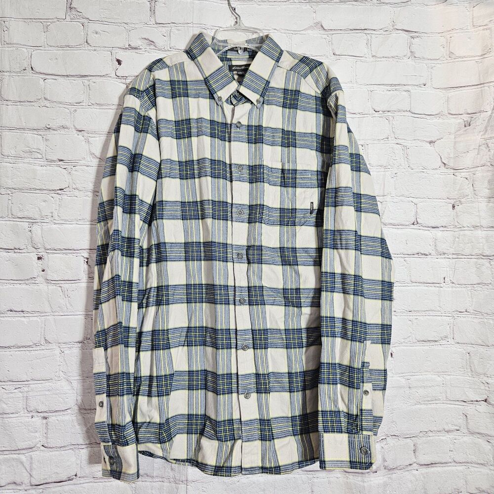 Eddie Bauer Mens TL Eddie's Favorite Flannel Shirt Classic Fit Plaid Long Sleeve
